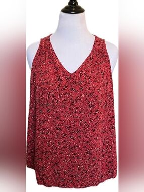Old Navy Red V-Neck Tank Top